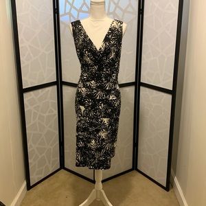 London Times Black & White Dress Size 16